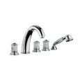 IMPERO Wannenarmatur Wannenrandmontage 5 Loch Chrome  Bongio 65531-D BONGIO RUBINETTERIE  - 1