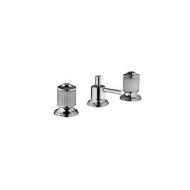 CRISTALLO Bidet mixer 3 holes with diverter, shower and pop-up waste 1.1/4" Chrome  Bongio 04502-D BONGIO RUBINETTERIE  - 1