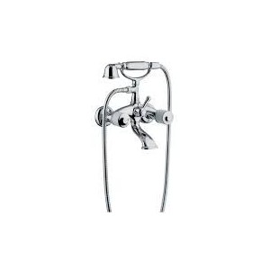 CRISTALLO Wannenarmatur mit Brauseset Chrome  Bongio 04526 BONGIO RUBINETTERIE  - 1
