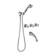CRISTALLO Groupe Bath encastré avec set de douche duplex Chrome  Bongio 04530-D BONGIO RUBINETTERIE  - 1