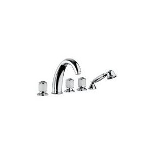 CRISTALLO Wannenarmatur Wannenrandmontage 5 Loch Chrome  Bongio 04531-D BONGIO RUBINETTERIE  - 1