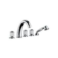 CRISTALLO Wannenarmatur Wannenrandmontage 5 Loch Chrome  Bongio 04531-D BONGIO RUBINETTERIE  - 1