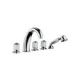 CRISTALLO Wannenarmatur Wannenrandmontage 5 Loch Chrome  Bongio 04531-D BONGIO RUBINETTERIE  - 1
