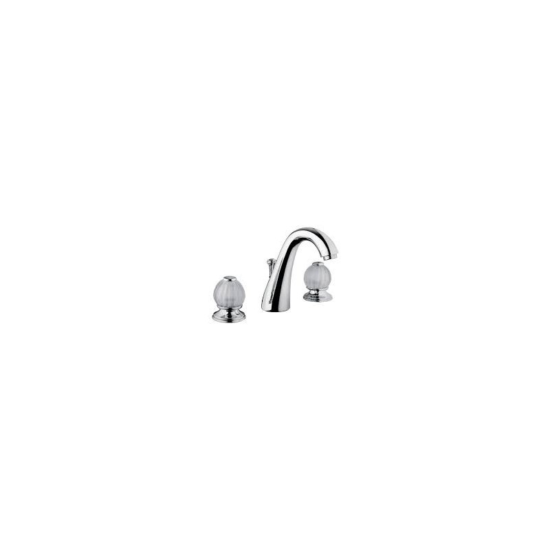 RIVOLI Batterie Sink 3 trous complete échappement 1.1/4" Chrome  Bongio 05501 BONGIO RUBINETTERIE  - 1