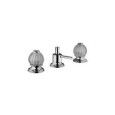 RIVOLI Bidetarmatur 3 Loch mit  Umsteller, doccia und Ablaufgarnitur 1.1/4" Chrome  Bongio 05502-D BONGIO RUBINETTERIE  - 1