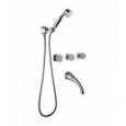 RIVOLI Groupe Bath encastré avec set de douche duplex Chrome  Bongio 05530-D BONGIO RUBINETTERIE  - 1