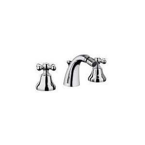 AXEL Bidetarmatur 3 Loch Hahn mit Ablaufgarnitur 1.1/4" Chrome  Bongio 15503 BONGIO RUBINETTERIE  - 1