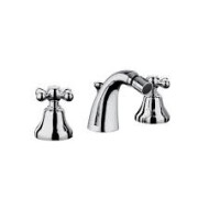 AXEL Bidetarmatur 3 Loch Hahn mit Ablaufgarnitur 1.1/4" Chrome  Bongio 15503 BONGIO RUBINETTERIE  - 1