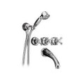 AXEL Groupe Bath encastré avec set de douche duplex Chrome  Bongio 15530-D BONGIO RUBINETTERIE  - 1
