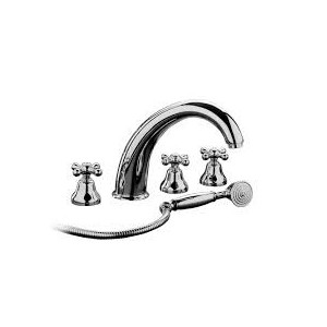 AXEL Wannenarmatur Wannenrandmontage 5 Loch Chrome  Bongio 15531-D BONGIO RUBINETTERIE  - 1