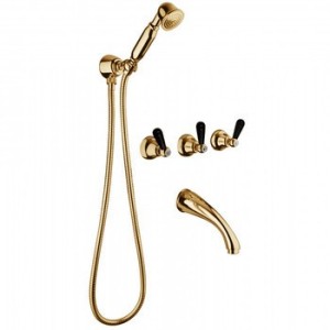 MILLE NUITS Groupe Bath encastré avec set de douche duplex Chrome  Bongio 22530-D BONGIO RUBINETTERIE  - 1