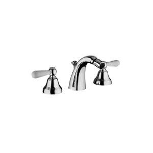 OXFORD LUX Bidetarmatur 3 Loch mit Hahn  mit Ablaufgarnitur 1.1/4" Chrome  Bongio 19503 BONGIO RUBINETTERIE  - 1