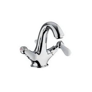 OXFORD LUX Einloch Armatur mit Ablaufgarnitur 1.1/4" Chrome  Bongio 19521 BONGIO RUBINETTERIE  - 1