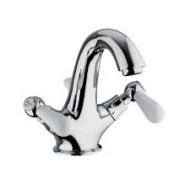 OXFORD LUX Einloch Armatur mit Ablaufgarnitur 1.1/4" Chrome  Bongio 19521 BONGIO RUBINETTERIE  - 1