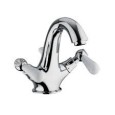 OXFORD LUX Einloch Armatur mit Ablaufgarnitur 1.1/4" Chrome  Bongio 19521 BONGIO RUBINETTERIE  - 1