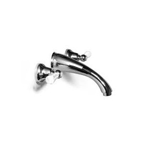 OXFORD LUX Einbau Waschbeckenarmatur  für Wand Hahn 190mm Chrome  Bongio 19538 BONGIO RUBINETTERIE  - 1