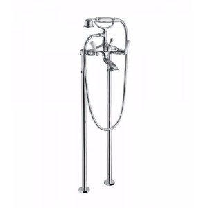 OXFORD LUX Groupe Bath externe sur les colonnes du sol avec set de douche Chrome  Bongio 19528 BONGIO RUBINETTERIE  - 1