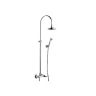 OXFORD LUX External shower mixer with tube, shower head and handshower set duplex Chrome  Bongio 19537 BONGIO RUBINETTERIE  - 1