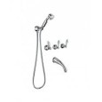 ZENITH Groupe Bath encastré avec set de douche duplex Chrome  Bongio 23530-D BONGIO RUBINETTERIE  - 1