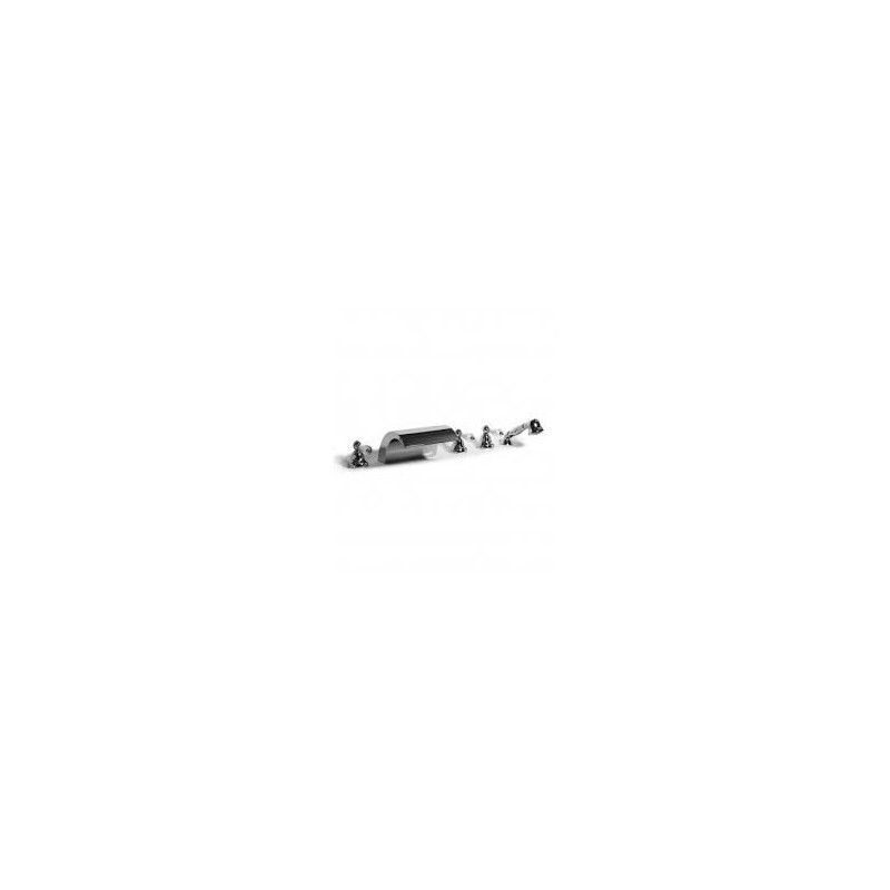 ZENITH Deck bath mixer 5 holes with waterfall spout Chrome  Bongio 23535-D BONGIO RUBINETTERIE  - 1