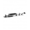 ZENITH Deck bath mixer 5 holes with waterfall spout Chrome  Bongio 23535-D BONGIO RUBINETTERIE  - 1