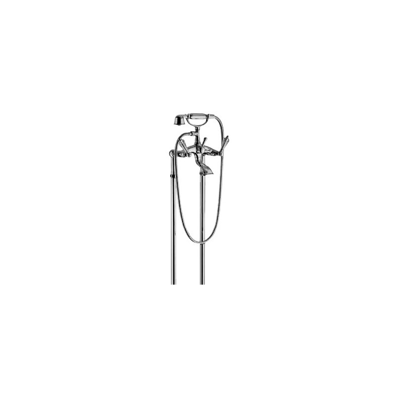 ZENITH External bath mixer to the floor with shower set Chrome  Bongio 23528 BONGIO RUBINETTERIE  - 1