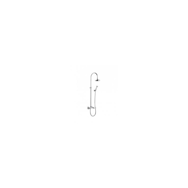 ZENITH External shower mixer with tube, shower head and handshower set duplex Chrome  Bongio 23537-D BONGIO RUBINETTERIE  - 1