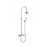 ZENITH External shower mixer with tube, shower head and handshower set duplex Chrome  Bongio 23537-D BONGIO RUBINETTERIE  - 1