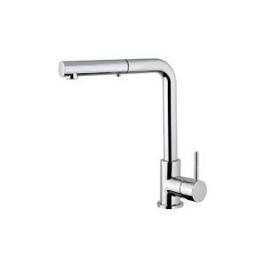 KITCHEN Becken Mixer mit Schwenkhahnund ausziehbarem Spray Gebürstetem Stahl  Bongio 32481-PR BONGIO RUBINETTERIE  - 1