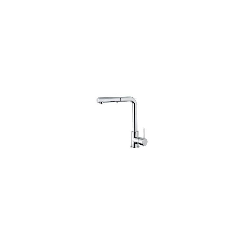 KITCHEN Becken Mixer mit Schwenkhahnund ausziehbarem Spray Gebürstetem Stahl  Bongio 32481-PR BONGIO RUBINETTERIE  - 1