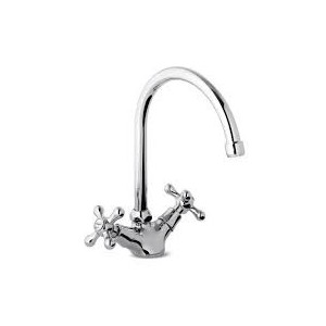 KITCHEN Einloch wasserhahn mit Schwenkhahn Gebürstetem Stahl  Bongio 15580 BONGIO RUBINETTERIE  - 1
