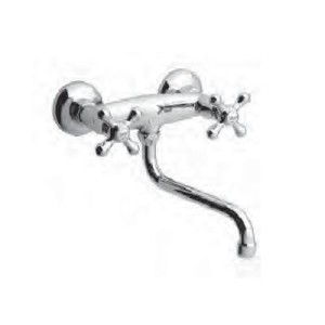KITCHEN Wall kitchen mixer with swivel spout broshed stainless  Bongio 15570 BONGIO RUBINETTERIE  - 1