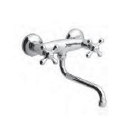 KITCHEN Wall kitchen mixer with swivel spout broshed stainless  Bongio 15570 BONGIO RUBINETTERIE  - 1