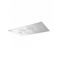 WELLNESS Soffione Doccia  Incasso a soffitto 850x540mm doppia cascata e cromoterapia Acciaio  Bongio 888-C8 BONGIO RUBINETTERIE 