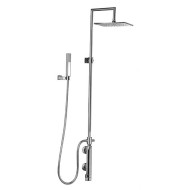 COLONNE douche  Suogiù thermostatique externe coaxial, déviateur, tête de douche et set de douche Chrome  Bongio 54548-D BONGIO 