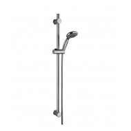 Sliding rail with abs adjustable wall bracket, 3 functions handshower and double interlock hose Chrome  Bongio 975 BONGIO RUBINE