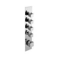 TERMOSTATICI Einbau Mixer 4 Hähne öffnung-schliessung auf Platte Chrome  Bongio 43542-4 BONGIO RUBINETTERIE  - 1