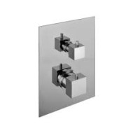 Built-in thermostatic mixer with diverter 3 ways Chrome  Bongio 43549-3 BONGIO RUBINETTERIE  - 1