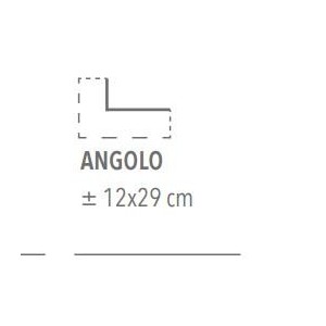NEW GLAMOUR ARGILLA ANGOLO 12X29cm CGM Manufatti