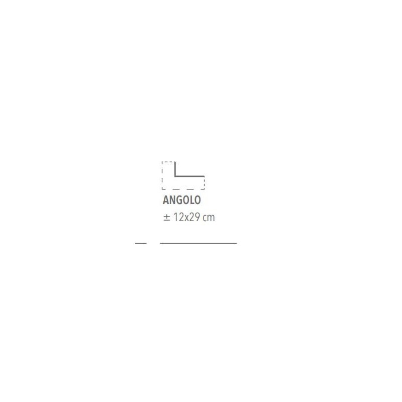NEW GLAMOUR ARGILLA  ANGOLO 12X29cm CGM Manufatti