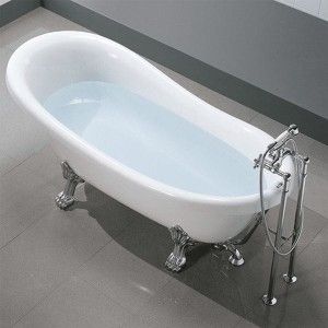 Old time Bain  170X80 H72CM Pieds chromés  Hafro - Geromin HAFRO-GEROMIN - 1