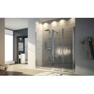 Aurea Porta  Box Doccia  da  140cm Cromo  Cristallo 6mm Trasparente FORTE BOX DOCCIA  - 1