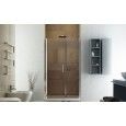Duo Porta  Box Doccia  da  120cm Cromo  Cristallo 6mm Trasparente FORTE BOX DOCCIA  - 1