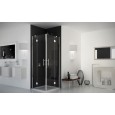 Bat Corner Panels Shower cabin  from  70x90cm Chrome  Crystal 6mm Transparent FORTE BOX DOCCIA  - 1