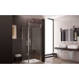 Side Angolo due Porte Box Doccia  da  70X70cm Cromo  Cristallo 6mm Trasparente FORTE BOX DOCCIA  - 1
