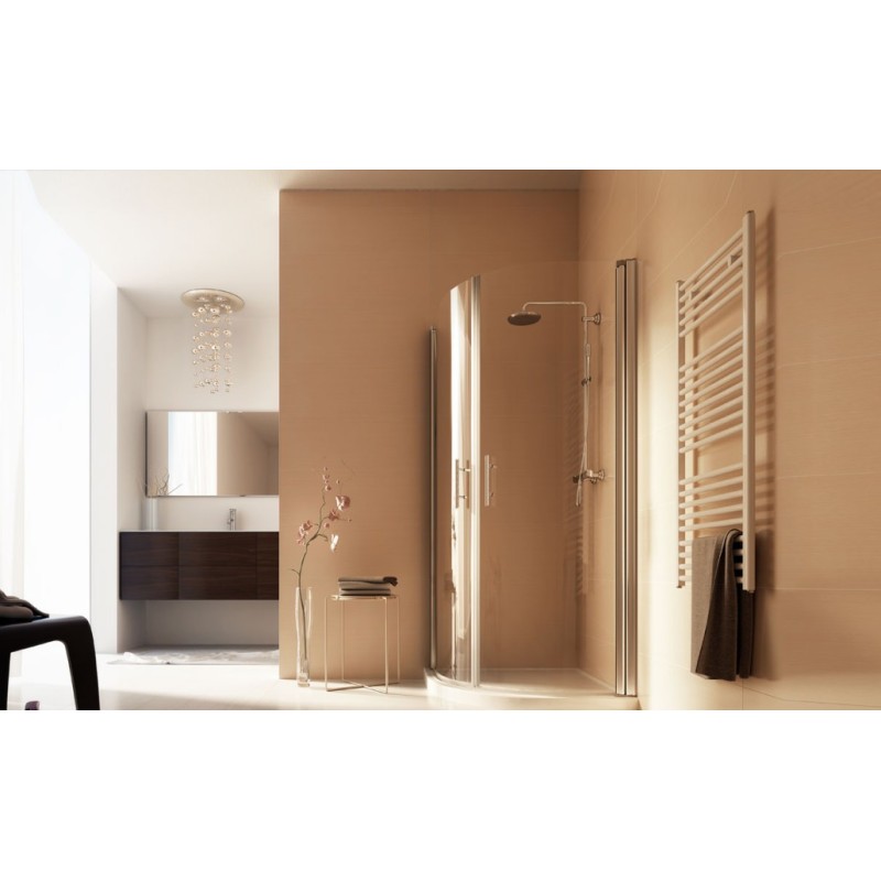 Free Tondo Ante Box Doccia  da  80X80cm Cromo  Cristallo 6mm Trasparente FORTE BOX DOCCIA  - 1