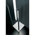 Fixed Shower Screen F1 Shower cabin  from  90cm Chrome  Crystal 6mm Transparent FORTE BOX DOCCIA  - 1