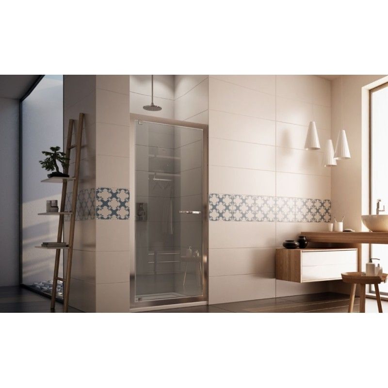 Vesta Door Shower cabin  from  70cm Chrome  Crystal 6mm Transparent FORTE BOX DOCCIA  - 1