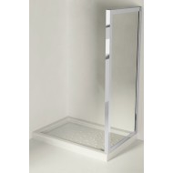 Fixed Panel for Combinations  from  70cm Chrome  Crystal 6mm Transparent FORTE BOX DOCCIA  - 1