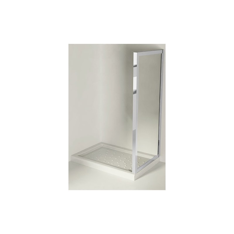 Anta Fissa S Box Doccia  da  80cm Cromo  Cristallo 6mm Trasparente FORTE BOX DOCCIA  - 1